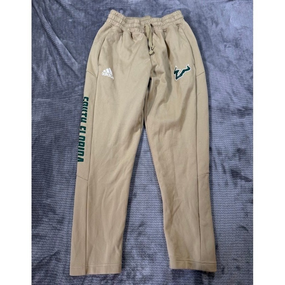 Adidas South Florida Bulls USF NCAA Sweatpants Gold Joggers Womens M 26x26